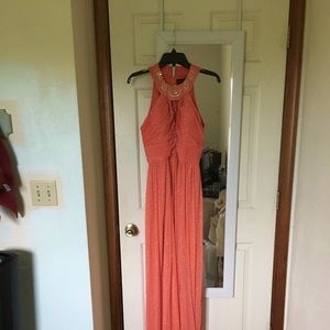 Peach/Coral Prom/Formal Dress Size 10